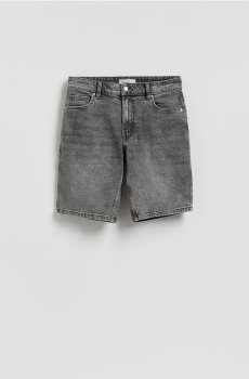 Reserved - Джинсові шорти прямого крою - світло-сірий - YV424-09J