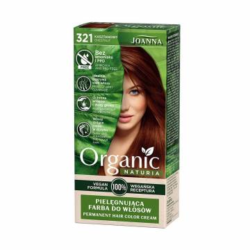 Безаммиачная стойкая крем-краска для волос Joanna Naturia Organic Permanent Color Cream 321 Chestnut, 100 мл Безаммиачная стойкая крем-краска для волос Joanna Naturia Organic Permanent Color Cream 321 Chestnut, 100 мл