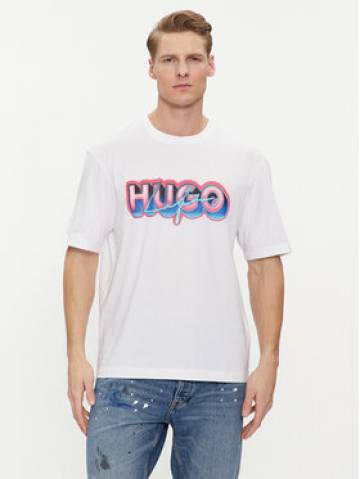 Hugo Футболка Nillumi 50515278 Білий Regular Fit Hugo Футболка Nillumi 50515278 Білий Regular Fit