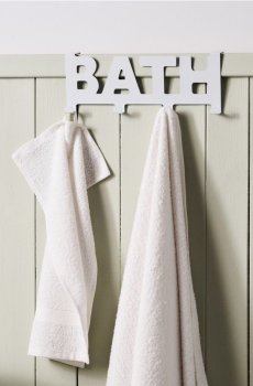 Вішак на двері для ванної кімнати - білий