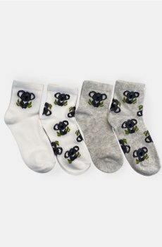 Шкарпетки, 4 пари - різнобарвний