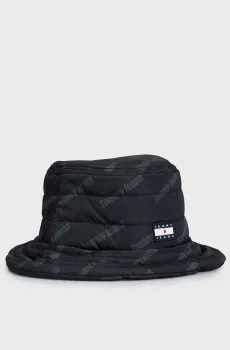 Женская черная панама с узором TJW SKATER Черный ONESIZE Tommy Jeans AW0AW15655