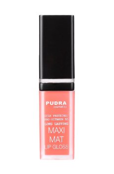 Матовый блеск для губ Pudra Cosmetics Maxi Matt Long Lasting Lip Gloss с протеинами шелка та провитамином B5, 12, 7 мл