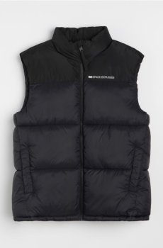 Стьобаний жилет puffer NASA - чорний