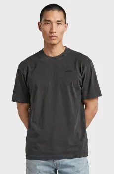 Мужская черная футболка Relaxed base Черный S G-Star RAW D28588,E517
