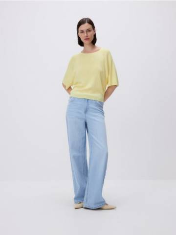 Reserved - Блузка з додаванням віскози - світло-жовтий - ZR698-10X