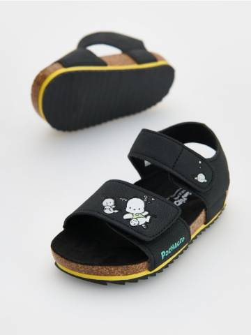 Reserved - Сандалі на липучках Pochacco - чорний - 729DJ-99X