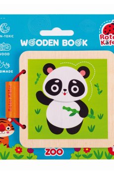 Деревянная книжечка Roter Kafer Зоопарк, от 1 года (RW3030)