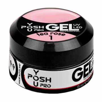 Однофазный гель для наращивания ногтей You Posh Builder Gel 01 Чайная роза, 50 мл Однофазный гель для наращивания ногтей You Posh Builder Gel 01 Чайная роза, 50 мл