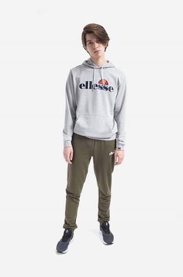 Кофта Ellesse SHK13288 Ferrer мужская цвет зелёный с капюшоном однотонная SHK13288-KHAKI Кофта Ellesse SHK13288 Ferrer мужская цвет зелёный с капюшоном однотонная SHK13288-KHAKI