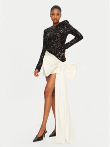 ROTATE Коктейльна сукня 113998100 Чорний Slim Fit ROTATE Коктейльна сукня 113998100 Чорний Slim Fit