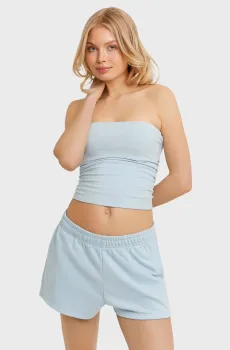 Женский голубой топ Голубой XS Tally Weijl SSLCOBANDAT3