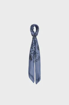 Женский синий платок с узором Синий ONESIZE Bimba Y Lola 252BASC06.10400