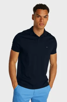 Мужское темно-синее поло INTERLOCK PLACKET Синий S Tommy Hilfiger MW0MW38465