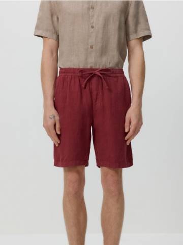 Reserved - Лляні шорти джогери - мідний - 164EG-28X