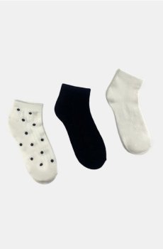 Набір коротких шкарпеток 3 pack - різнобарвний