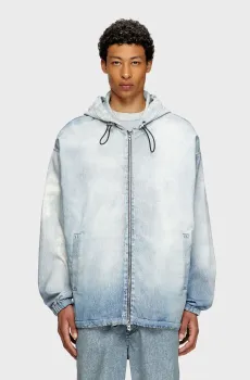 Мужская голубая джинсовая куртка D-WYNNY JOGG Голубой S Diesel A14694 068RX