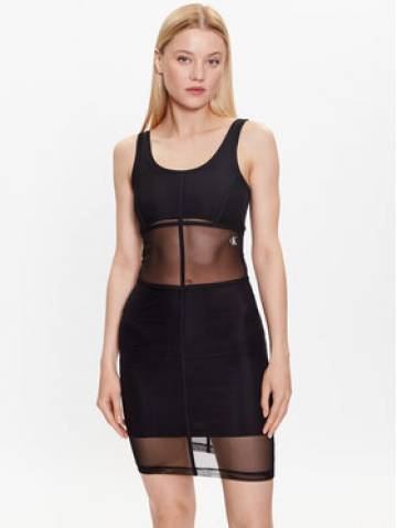 Calvin Klein Jeans Коктейльна сукня J20J221463 Чорний Slim Fit Calvin Klein Jeans Коктейльна сукня J20J221463 Чорний Slim Fit