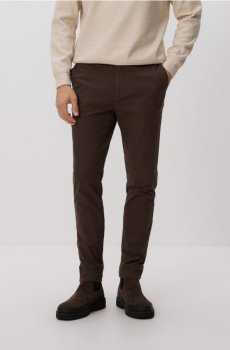Reserved - Картаті штани-чиноси - темно коричневий - 479GC-89X