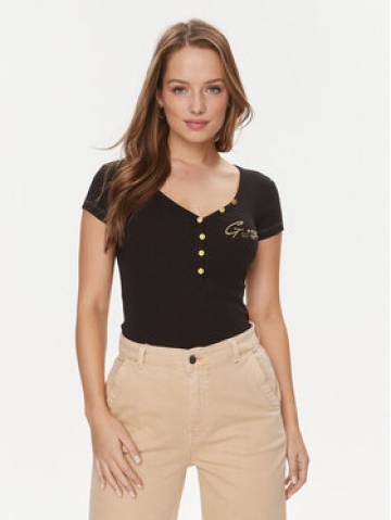 Guess Футболка W4RP47 K1814 Чорний Regular Fit Guess Футболка W4RP47 K1814 Чорний Regular Fit