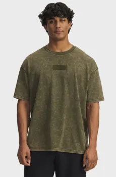 Мужская оливковая футболка Pjt Rck Hwt OS T Оливковый L Under Armour 6006763-308