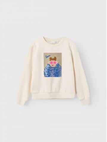 NAME IT Світшот 13221346 Écru Regular Fit NAME IT Світшот 13221346 Écru Regular Fit