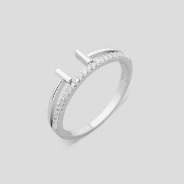 Серебряное кольцо Minimal 1-0038б-17.5 17.5 Серебряное кольцо Minimal 1-0038б-17.5 17.5