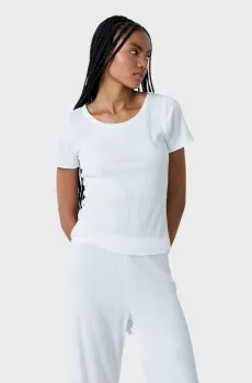 Женская белая футболка COLY Белый S Etam 6550934