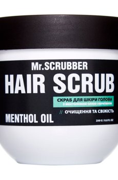 Скраб для кожи головы Mr. Scrubber Hair Scrub Menthol Oil с ментоловым маслом и кератином, 250 г