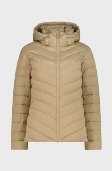 Женская бежевая куртка SNAPS HOOD SORONA AURA Бежевый 40 CMP 35K3576-P405