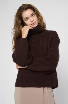 Женский темно-коричневый свитер Коричневый L PRPY PWKNSGOK0059