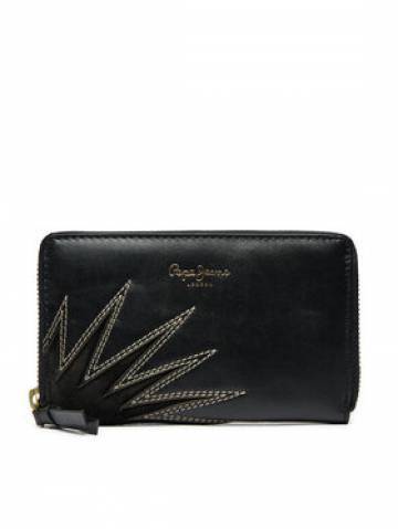 Pepe Jeans Великий жіночий гаманець PL070259 Чорний Pepe Jeans Великий жіночий гаманець PL070259 Чорний