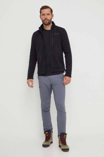 Спортивный лонгслив Marmot Marmot For Life цвет чёрный с принтом Спортивный лонгслив Marmot Marmot For Life цвет чёрный с принтом