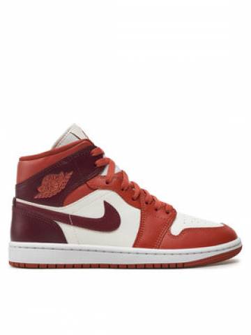 Nike Снікерcи Air Jordan 1 Mid BQ6472 200 Коричневий Nike Снікерcи Air Jordan 1 Mid BQ6472 200 Коричневий