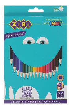 Кольорові олівці ZiBi Smart  Line 36 кольорів (ZB.2429)