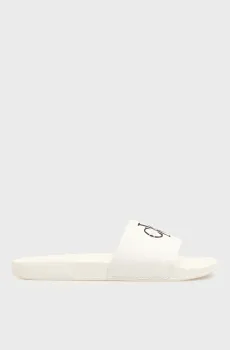 Мужские белые слайдеры Белый 46 Calvin Klein YM0YM01393