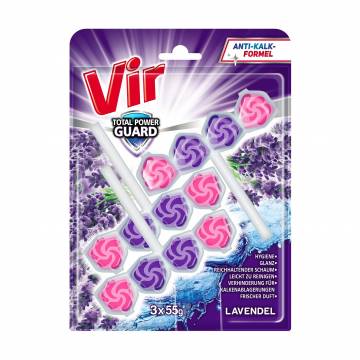 Туалетный блок Vir Total Power Guard Лаванда, 3*55 г Туалетный блок Vir Total Power Guard Лаванда, 3*55 г