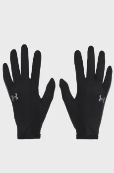 Мужские черные перчатки UA Storm Run Liner Черный S Under Armour 1377510-001