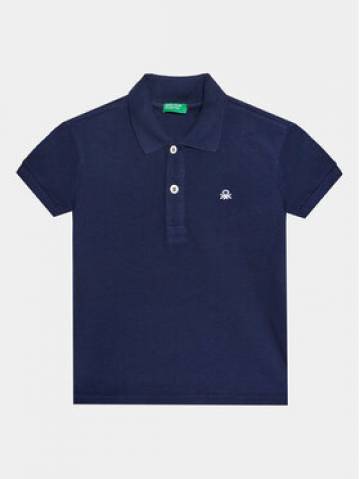 United Colors Of Benetton Поло 3089G3008 Cиній Regular Fit United Colors Of Benetton Поло 3089G3008 Cиній Regular Fit