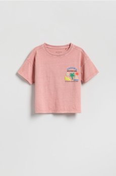 Reserved - Футболка з принтом - рожевий - 000IT-38X
