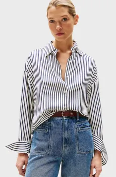 Женская блуза в полоску Разноцветный S Tommy Hilfiger WW0WW45888