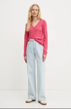 Хлопковый свитер United Colors of Benetton