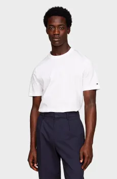 Мужская белая футболка DC MERCERIZED TEE Белый XL Tommy Hilfiger MW0MW31526