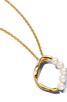 Намисто "Природне коло" з перлинами