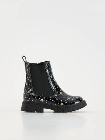 Reserved - GIRLS` ANKLE BOOTS - чорний - 647BL-99X Reserved - GIRLS` ANKLE BOOTS - чорний - 647BL-99X