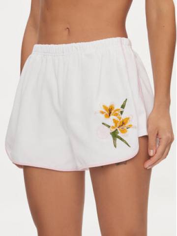 Guess Шорти з тканини Zoey V4GD05 KC5R0 Білий Loose Fit Guess Шорти з тканини Zoey V4GD05 KC5R0 Білий Loose Fit