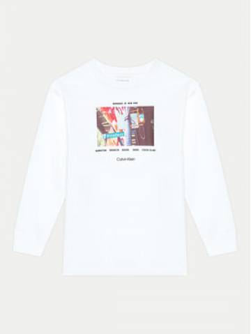 Calvin Klein Jeans Блузка City Photo IB0IB02400 Білий Regular Fit Calvin Klein Jeans Блузка City Photo IB0IB02400 Білий Regular Fit