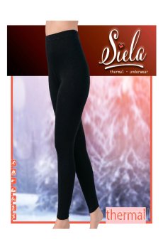 Леггинсы женские Siela 111 термо, черные, размер 2XL/3XL