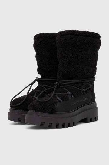 Зимние сапоги Calvin Klein Jeans FLATFORM SNOW BOOT SHERPA WN цвет чёрный YW0YW01195 Зимние сапоги Calvin Klein Jeans FLATFORM SNOW BOOT SHERPA WN цвет чёрный YW0YW01195