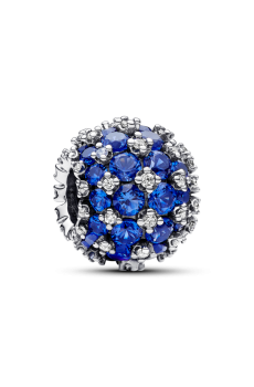 Намистина "Синє блискуче паве"